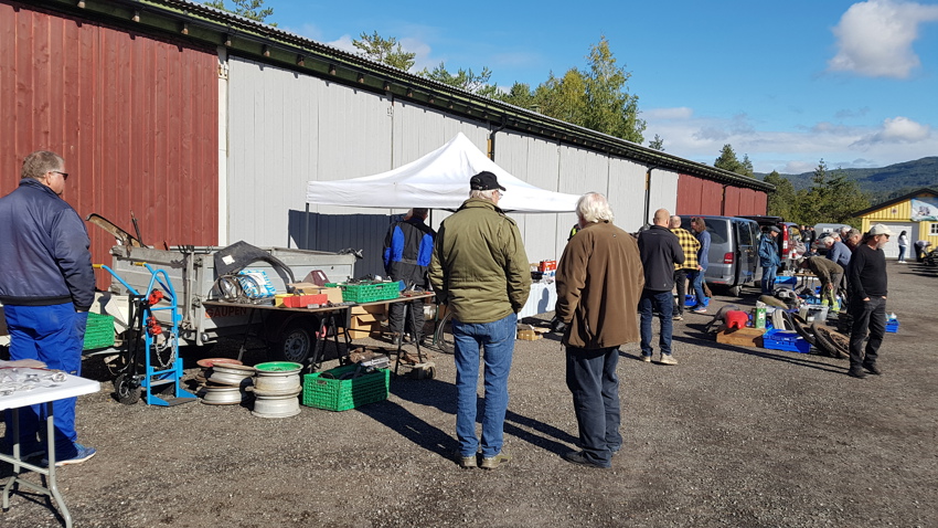 Delemarked for mc under Høstmarkedet på Burud